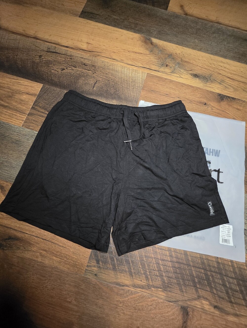 Comfort Cloud Lounge Black Drawstring Shorts Size Medium